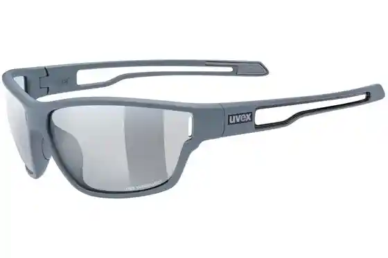 Sportbrille - Uvex Sportstyle 806 V Grey Matt - Smoke