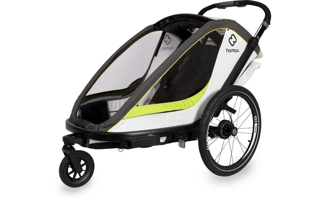 Hamax Breeze Two mit Deichsel und Buggyrad