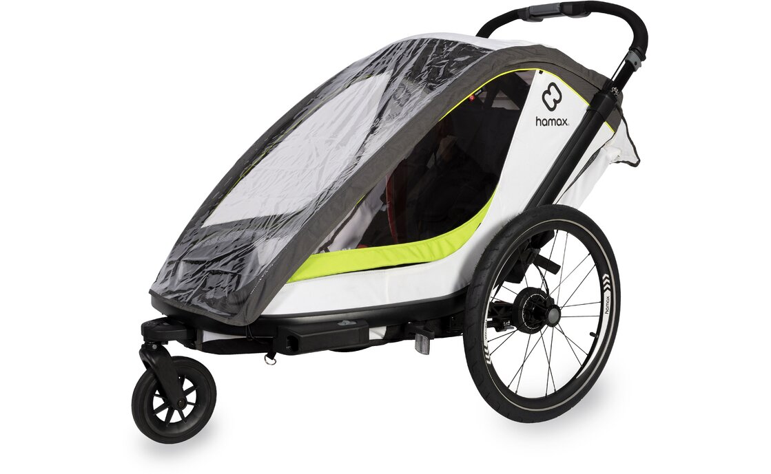 Hamax Breeze Two mit Deichsel und Buggyrad