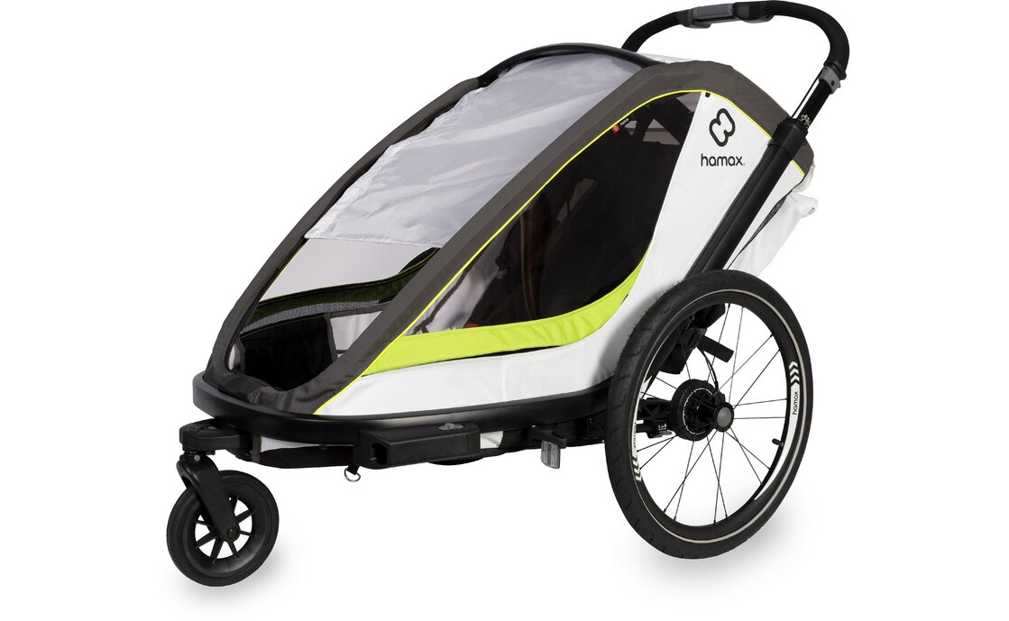 Hamax Breeze Two mit Deichsel und Buggyrad