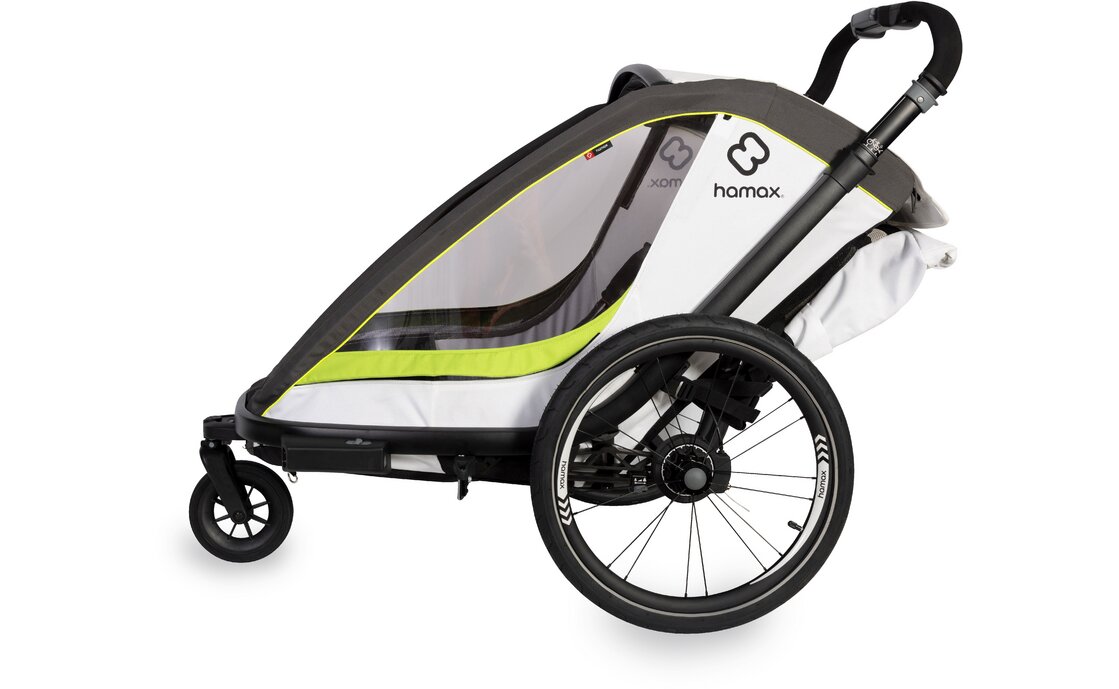 Hamax Breeze Two mit Deichsel und Buggyrad