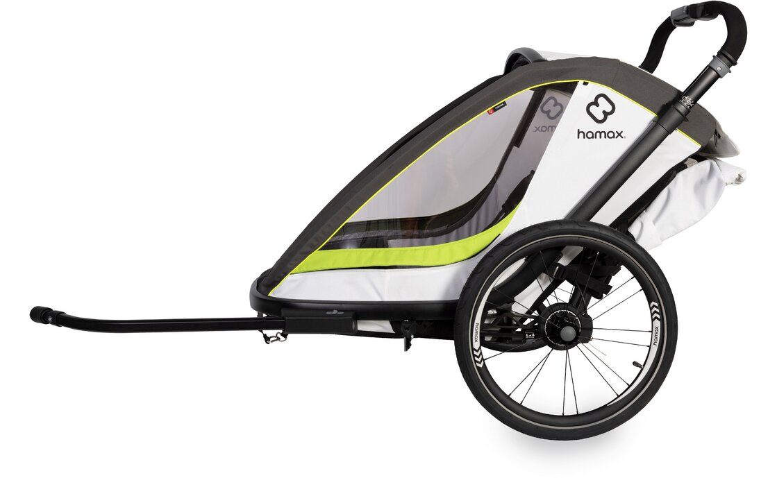 Hamax Breeze Two mit Deichsel und Buggyrad