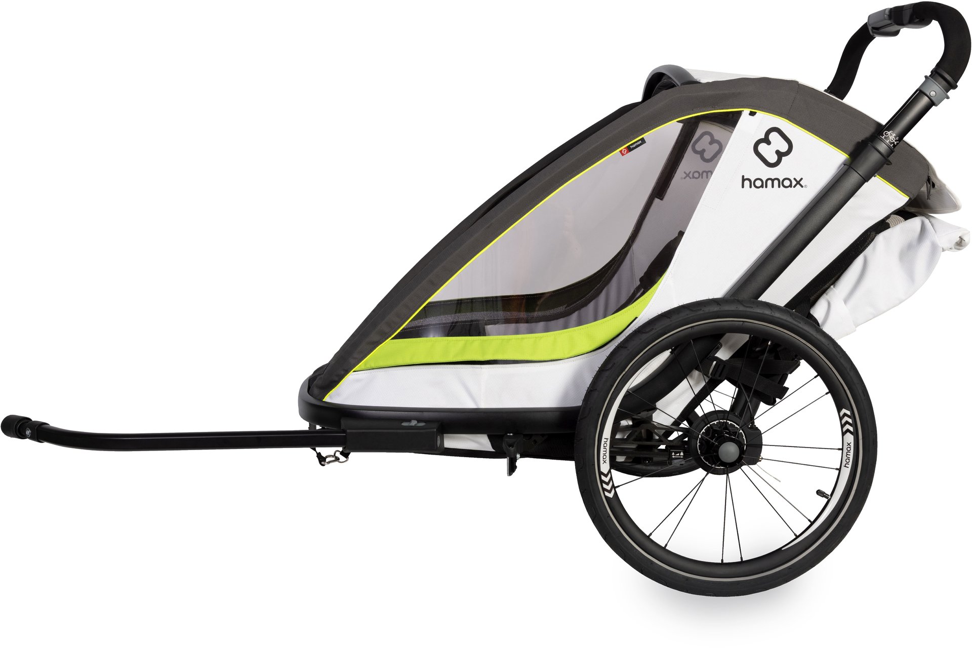 Hamax Breeze Two mit Deichsel und Buggyrad