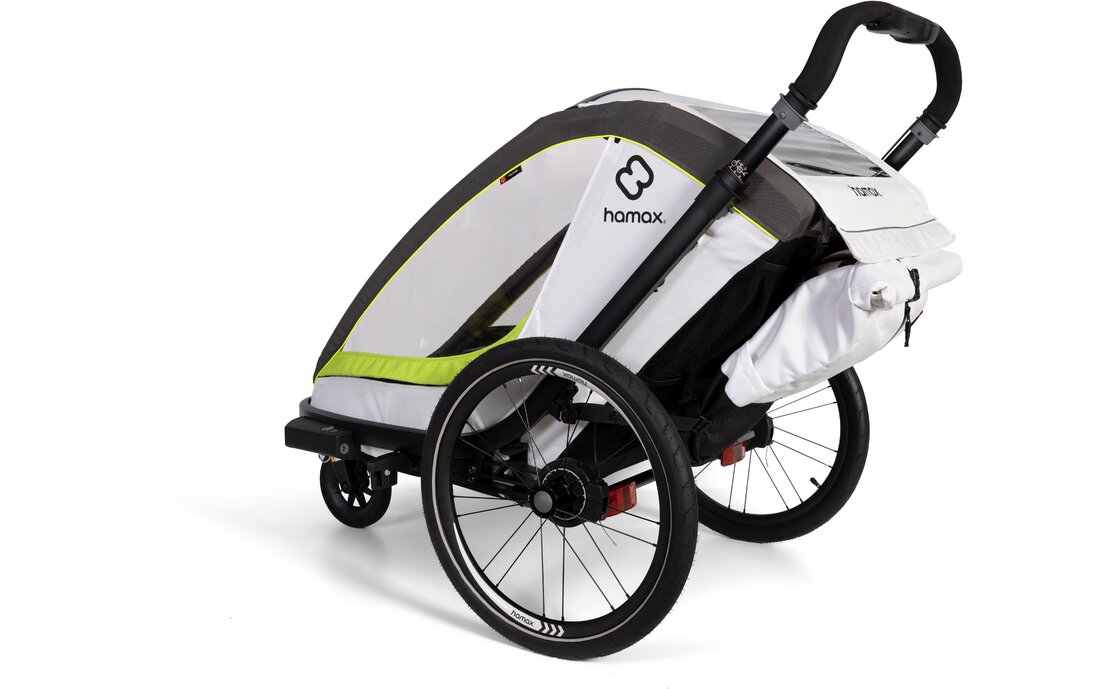 Hamax Breeze Two mit Deichsel und Buggyrad
