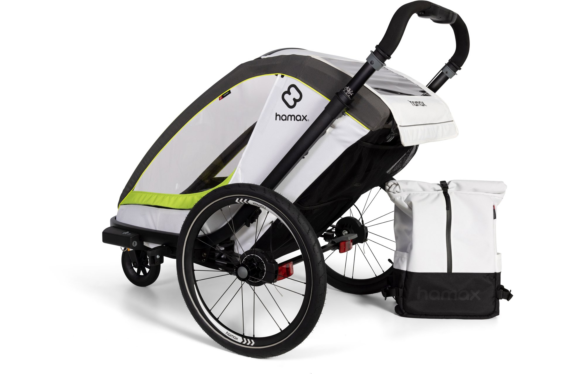 Hamax Breeze Two mit Deichsel und Buggyrad