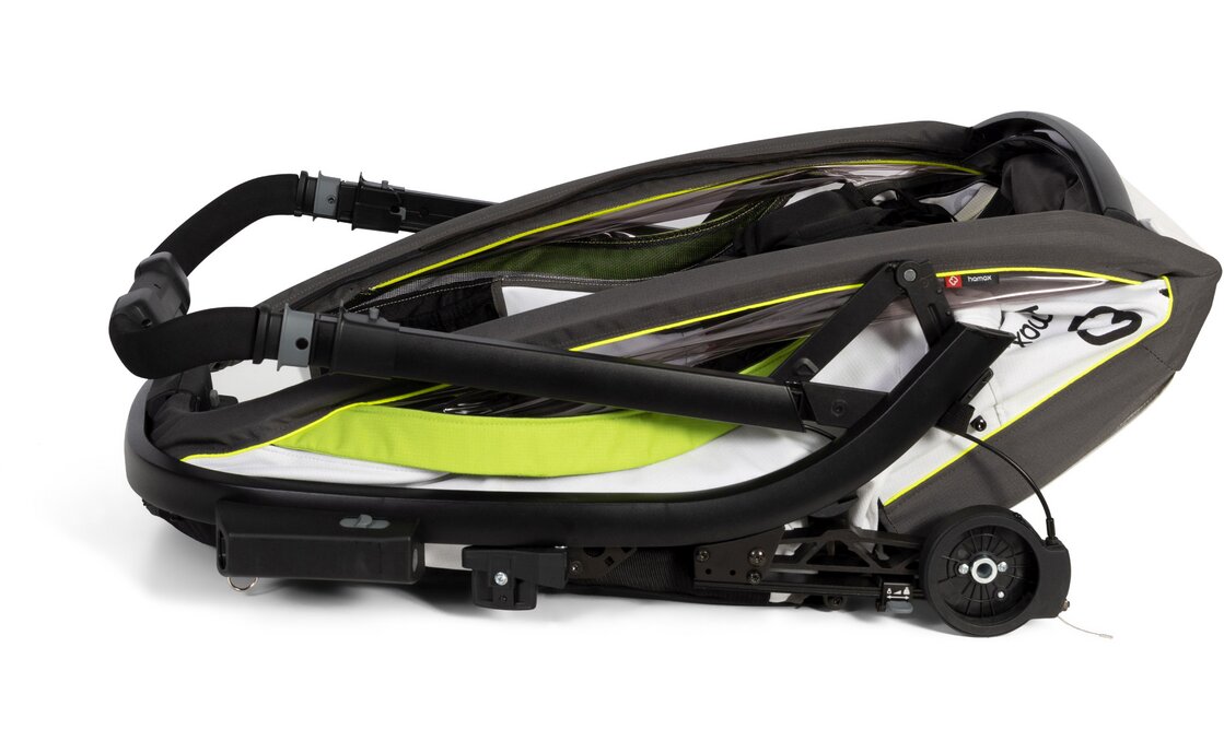 Hamax Breeze Two mit Deichsel und Buggyrad