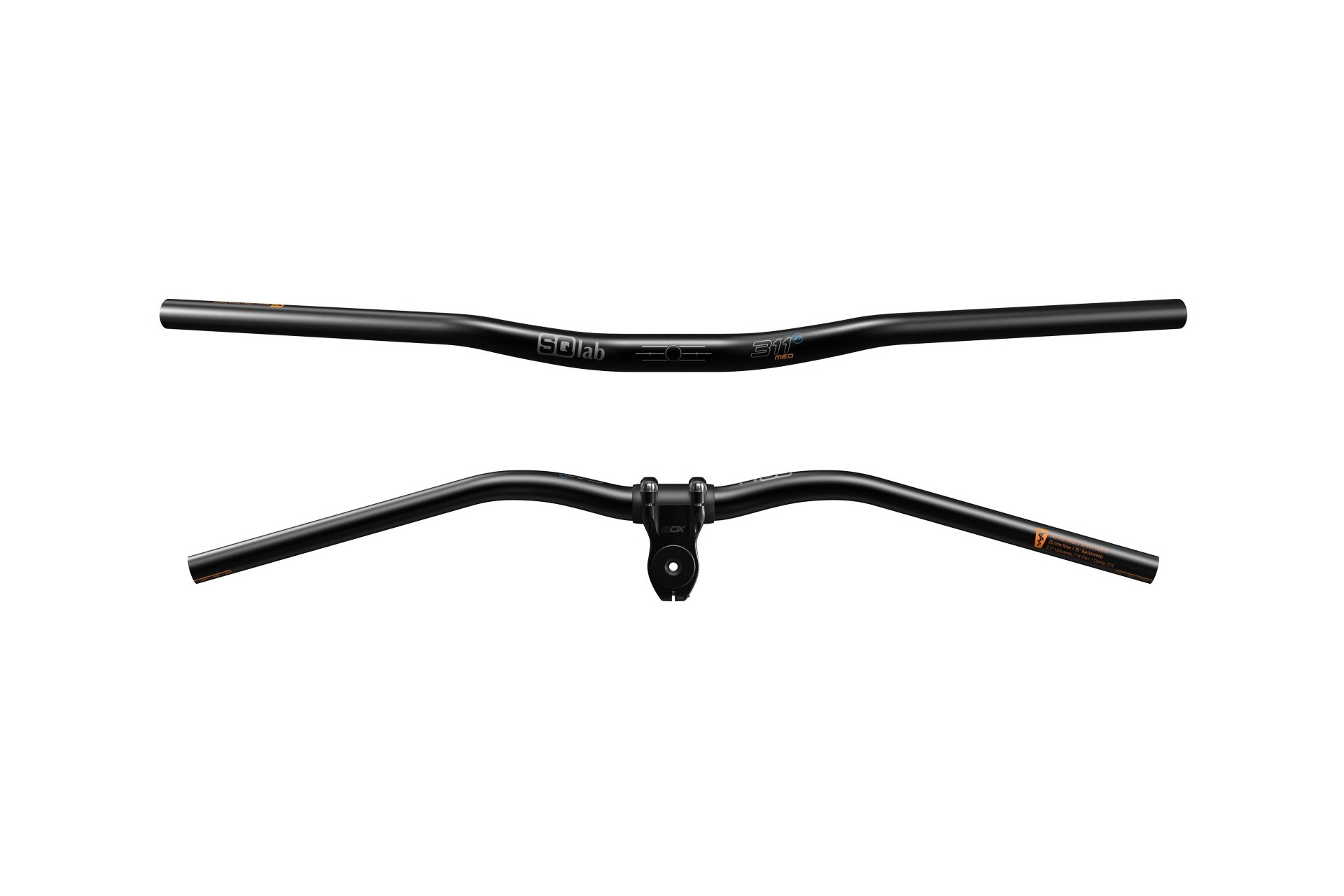 SQlab Lenker 311 2.0 Alu, 740 mm/16&deg;/27,0 mm