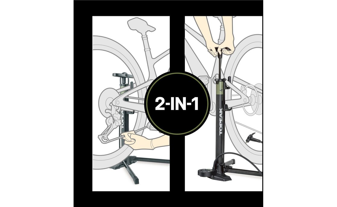 Topeak Transformer Mountain EX Economy Standpumpe