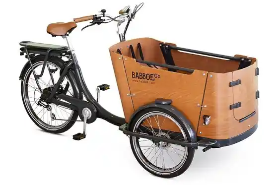Lastenfahrräder - Babboe Go-E Disc - 500 Wh - 26 Zoll - Dreirad