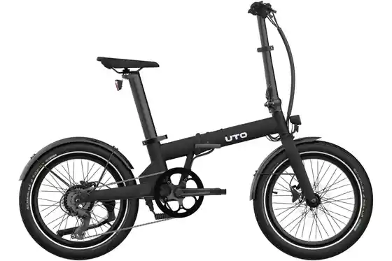 Schwarz - E-Bike-Pedelec - UTO OG20 - 378 Wh - 20 Zoll - Faltrahmen
