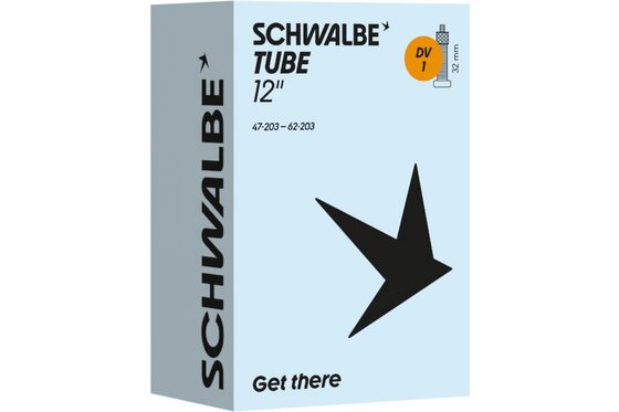 Fahrradschläuche - Schwalbe DV1 Schlauch 12 Zoll - 40 mm