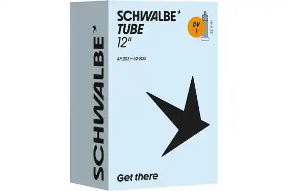 Butylkautschuk - Fahrradschläuche - Schwalbe DV1 Schlauch 12 Zoll - 40 mm
