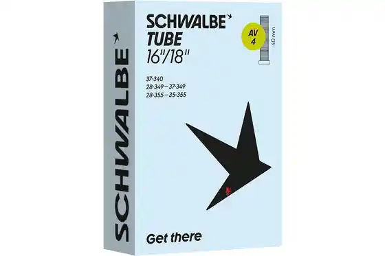 Butylkautschuk - Fahrradschläuche - Schwalbe AV4 Schlauch 16/18 Zoll - 40 mm