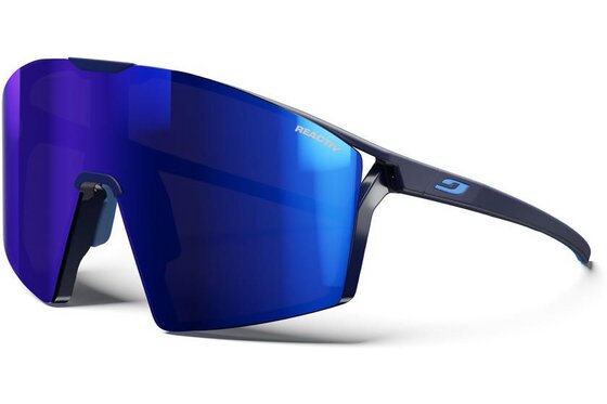 Julbo - Fahrradbrillen - Julbo Edge Matt Blau/Blau - Reactiv 1-3 High Contrast