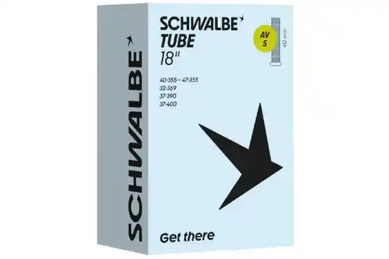 Butylkautschuk - Fahrradschläuche - Schwalbe AV5 Schlauch 18 Zoll - 40 mm