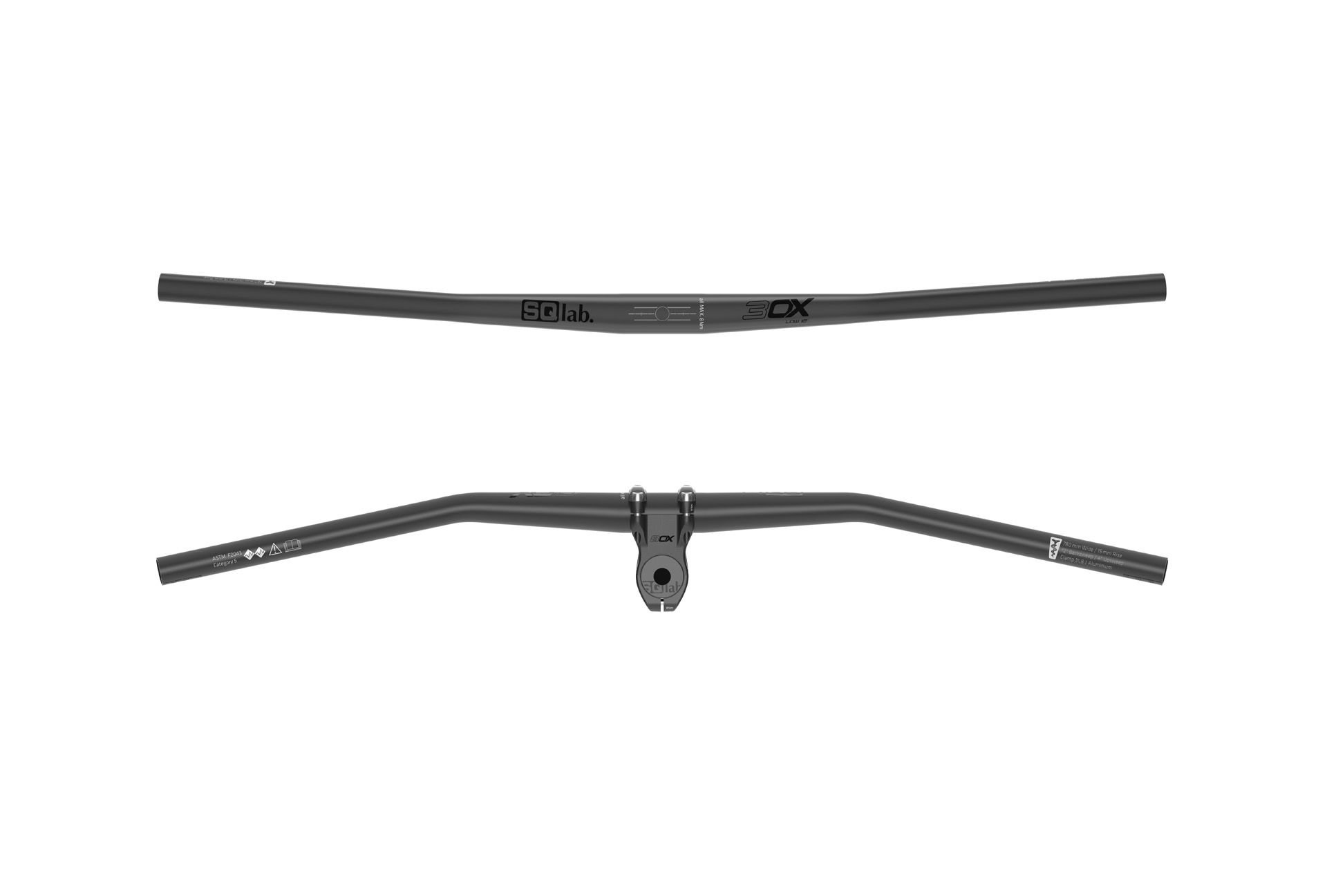 SQlab Lenker 3OX Alu, 780 mm/12&deg;/31,8 mm