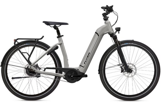 mit Beleuchtung - E-Bike City - Flyer Gotour6 5.40 - 625 Wh - 28 Zoll - Tiefeinsteiger - Aktion
