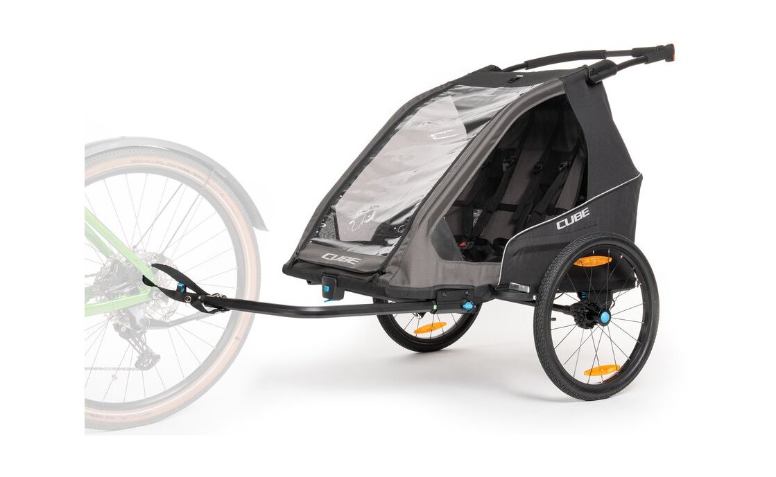 Cube Kinder Fahrradanh&auml;nger Double PURE