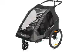Fahrradanhänger - Cube Kinder Fahrradanh&auml;nger Double PURE