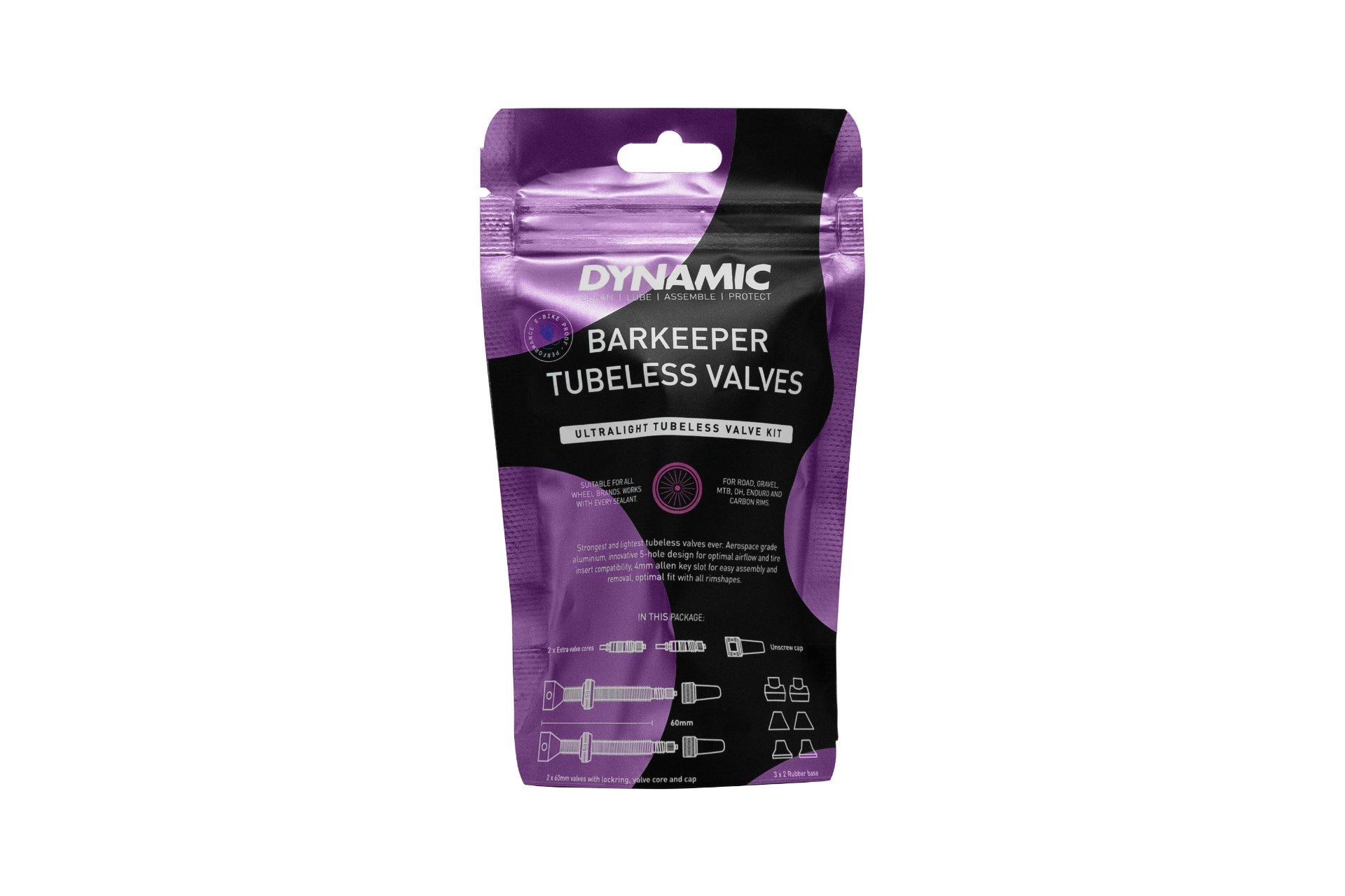 Dynamic Tubeless Ventil Barkeeper Aluminium SV - 44mm