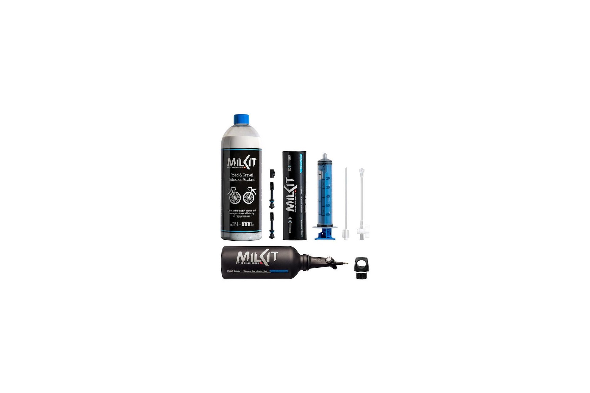 MILKIT Tubeless-Bundle Road & Gravel - 35 mm Ventile