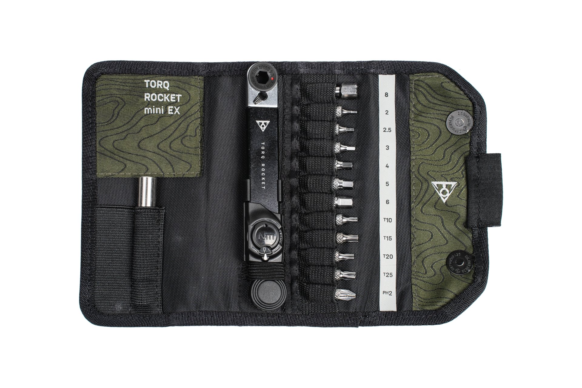 Topeak Torq Rocket mini EX Mini Drehmoment Ratschen-Set 2-10 Nm