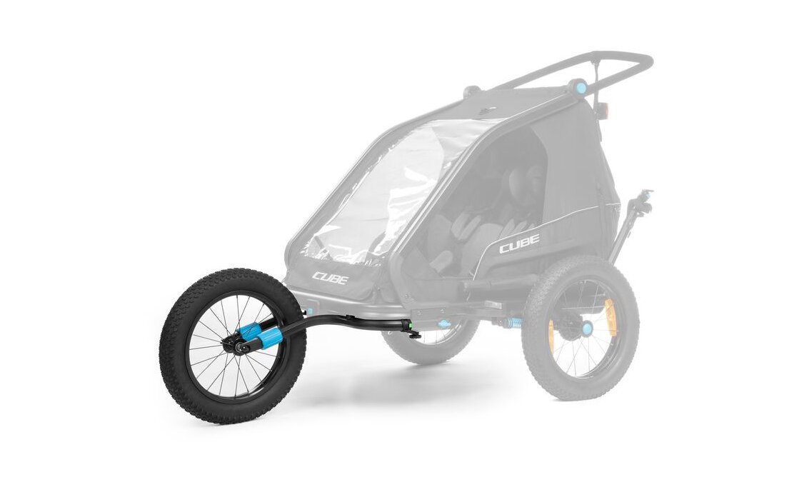 Cube Fat Wheel Jogger Kit f&uuml;r Kinder Fahrradanh&auml;nger Double