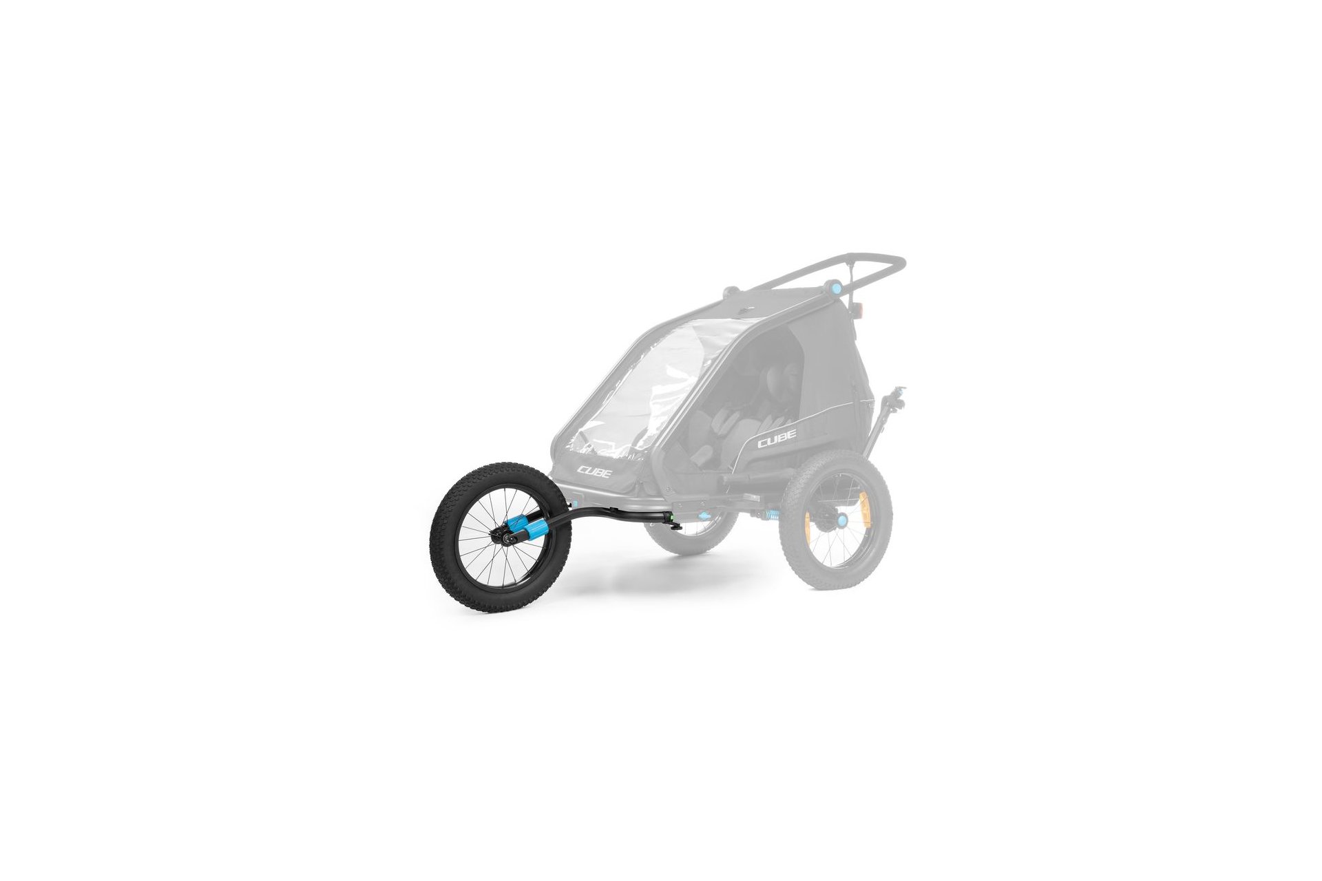 Cube Fat Wheel Jogger Kit f&uuml;r Kinder Fahrradanh&auml;nger Double