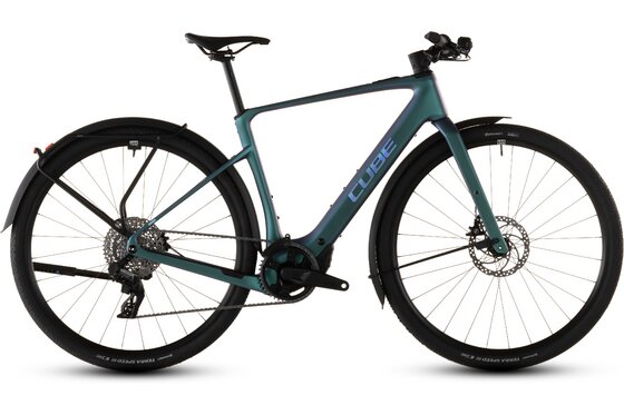 mit Beleuchtung - E-Bike-Pedelec - Cube Nulane Hybrid C:62 SLX 400X FE - 400 Wh - 28 Zoll - Diamant - 2026