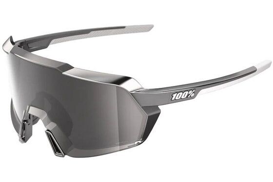 100 Percent - Fahrradbrillen - 100 Percent Korbin Gloss Black Chrome / HiPER Mirror Lens