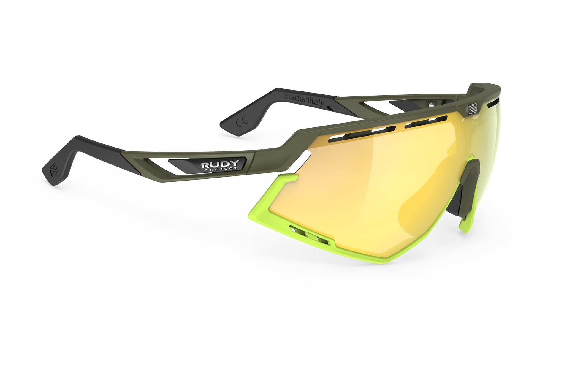 Rudy Project Defender Olive Matte - Multilaser Yellow