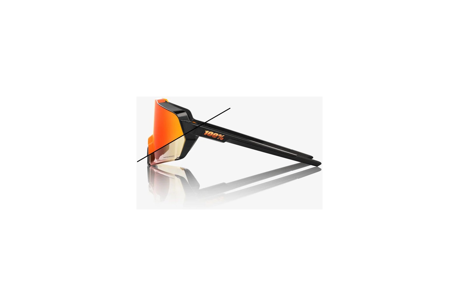 100 Percent Korbin Gloss Metallic Black / Photochromic Lens