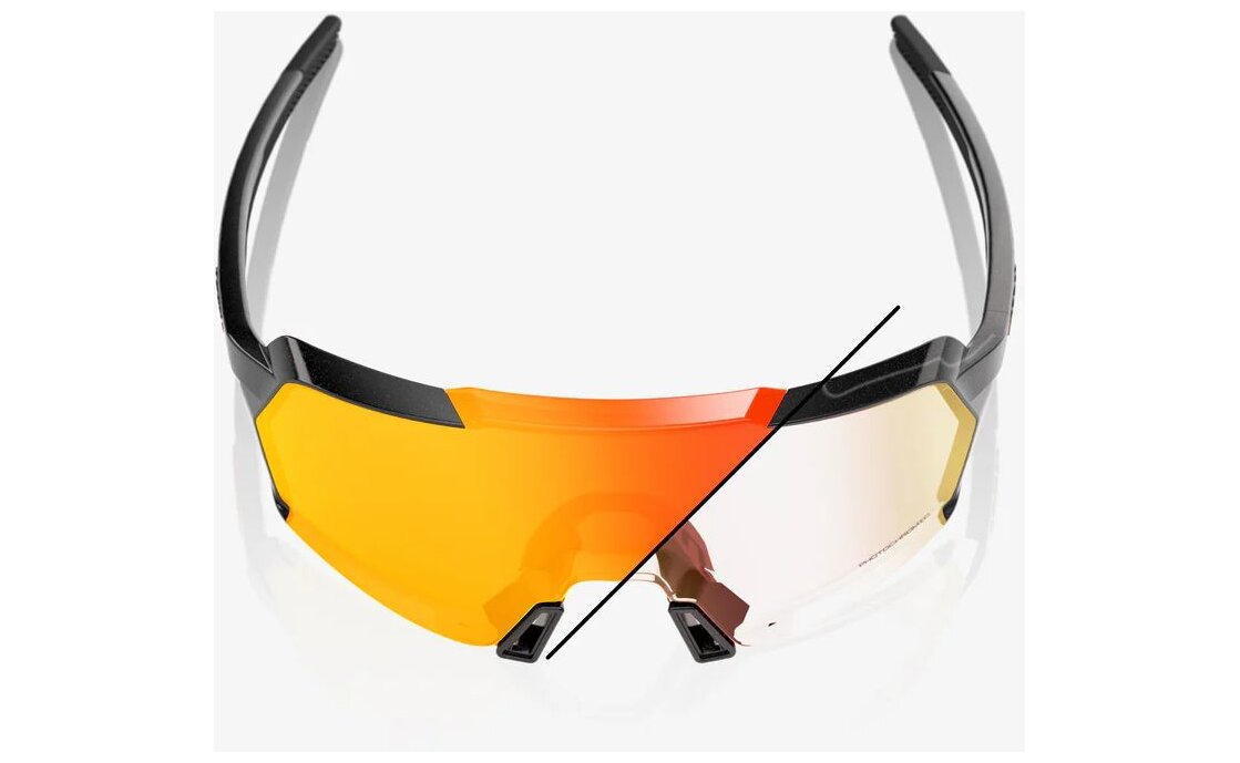 100 Percent Korbin Gloss Metallic Black / Photochromic Lens