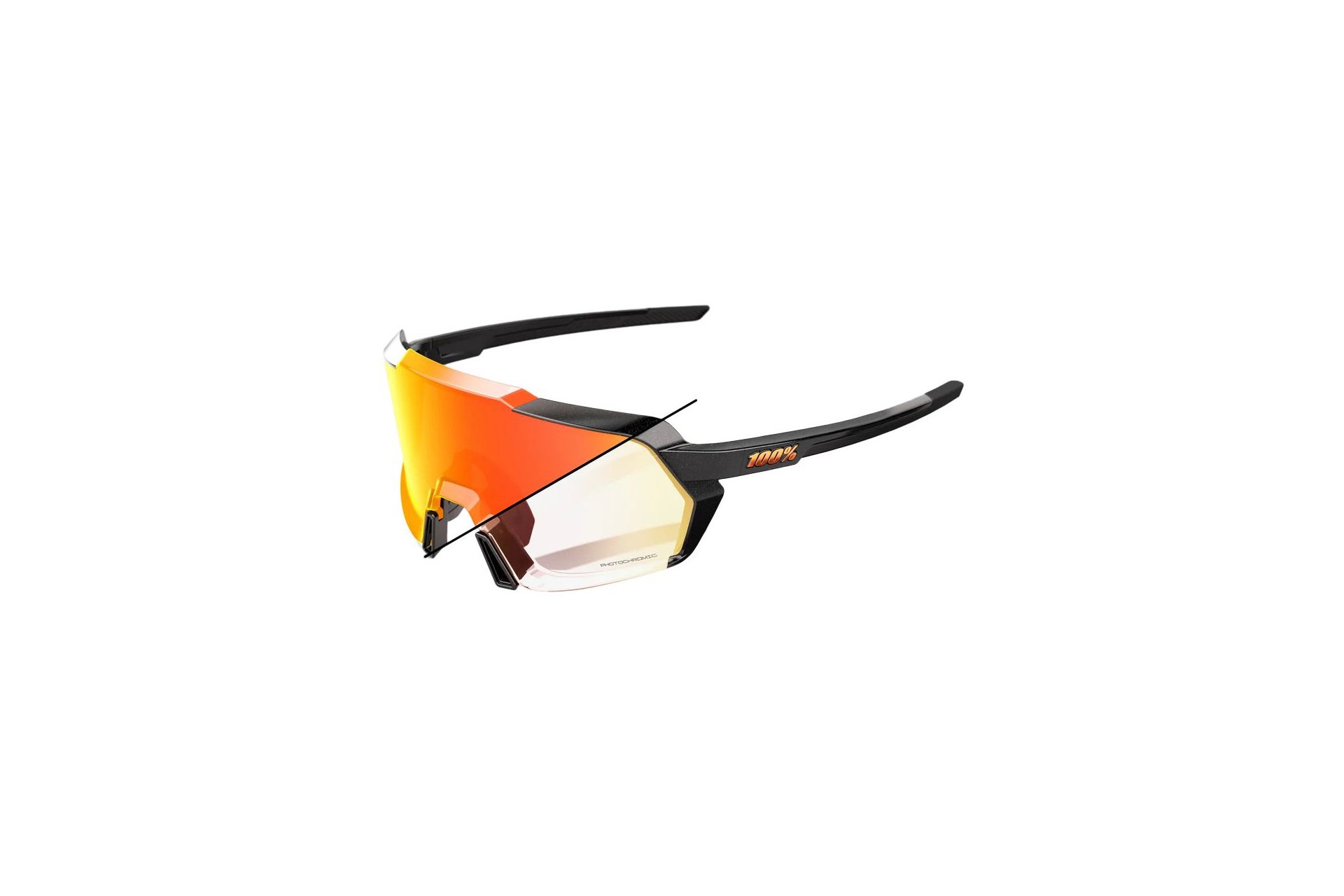 100 Percent Korbin Gloss Metallic Black / Photochromic Lens