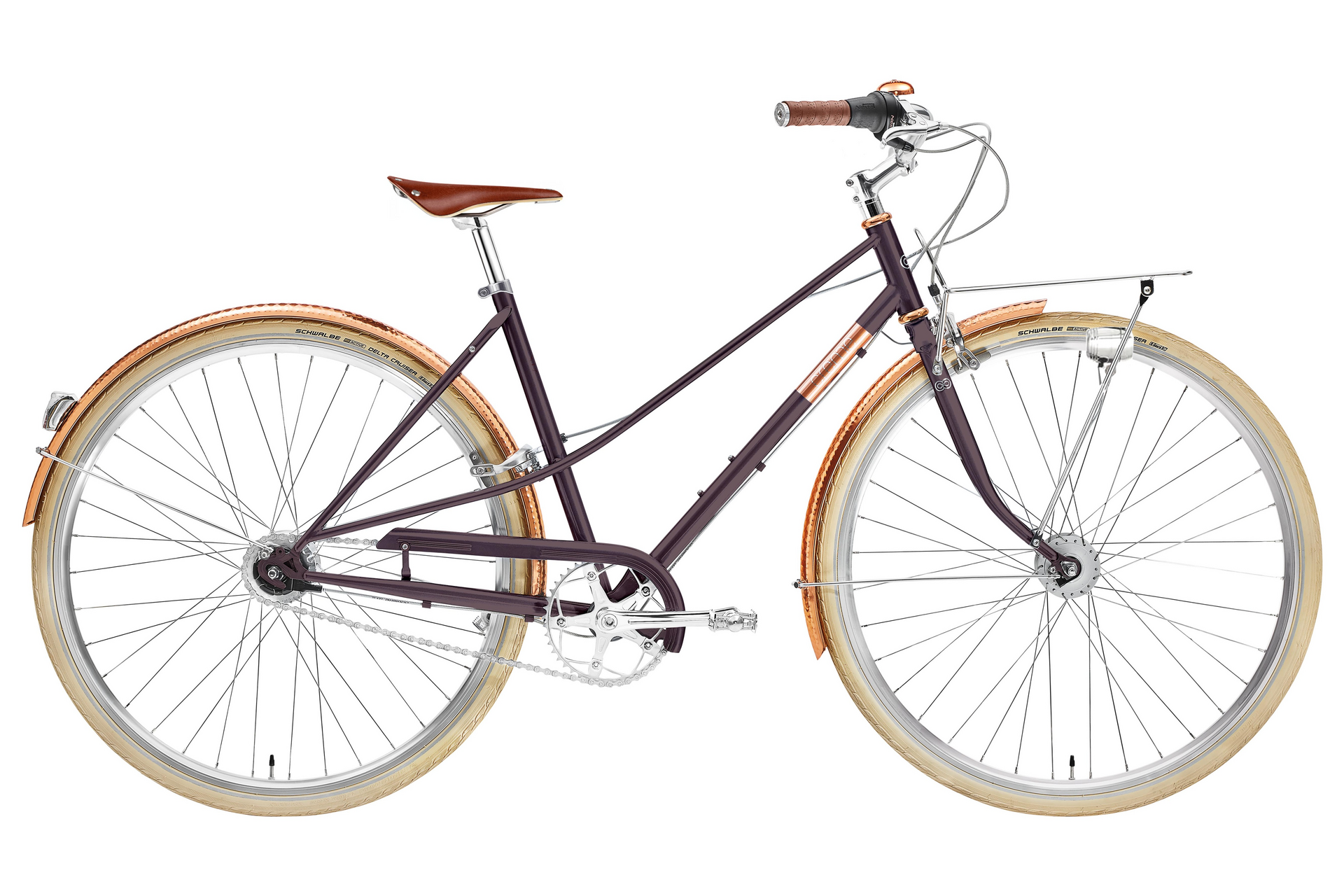 Creme Caferacer Lady Doppio - 28 Zoll - Trapez