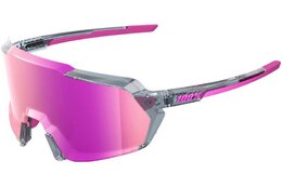 Sport-Sonnenbrillen - 100 Percent Korbin Polished Translucent Grey / Mirror Lens