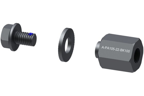 Qeridoo - Fahrradanhänger - Qeridoo Polygonadapter 38x26