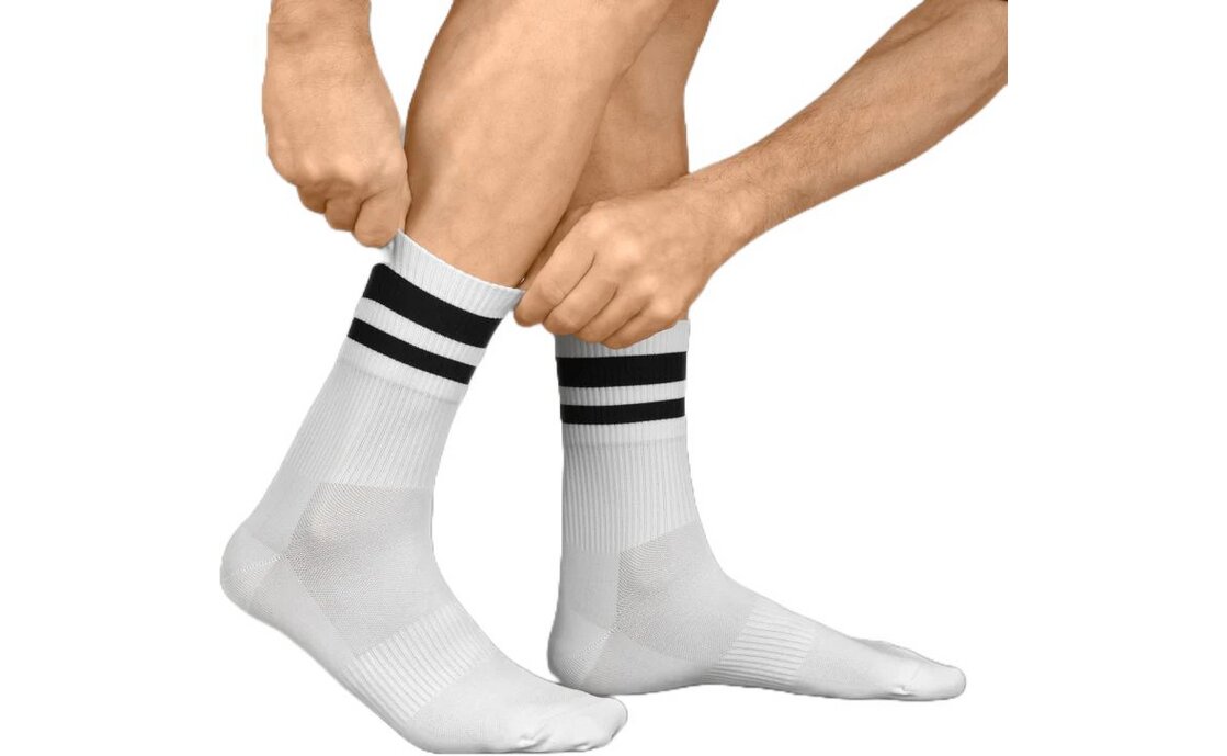 GRIPGRAB Original Stripes Crew Sommer Socken