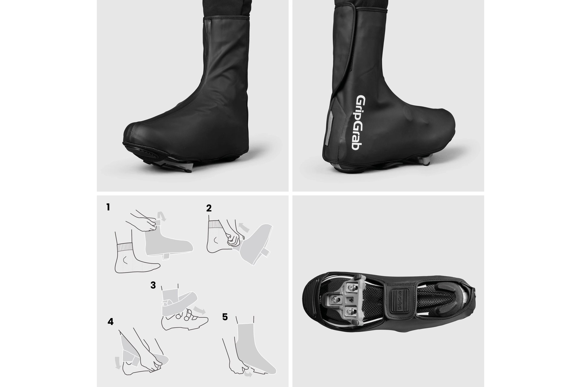 GRIPGRAB RIDE 2 wasserdichte Rennrad-&Uuml;berschuhe