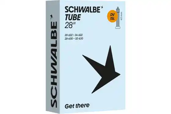 Butylkautschuk - Fahrradschläuche - Schwalbe DV15L Schlauch 28 Zoll - 40 mm