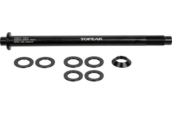 Gepäckträger-Zubehör - Topeak Steckachse f&uuml;r Zi:RAK Gep&auml;cktr&auml;ger M12x1,0mm