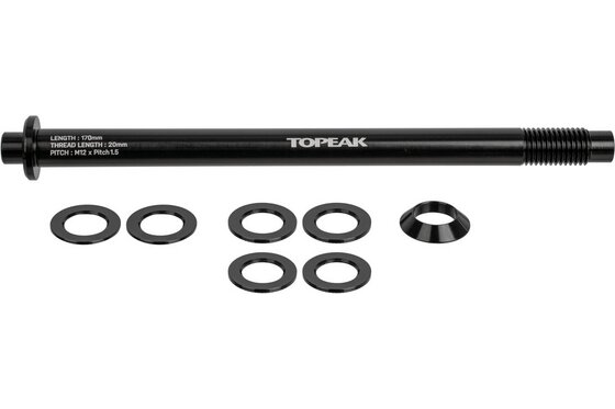 Anbauteile - Topeak Steckachse f&uuml;r Zi:RAK Gep&auml;cktr&auml;ger M12x1,5mm