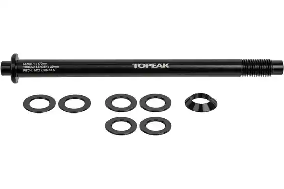 Gepäckträger-Zubehör - Topeak Steckachse für Zi:RAK Gepäckträger M12x1,5mm