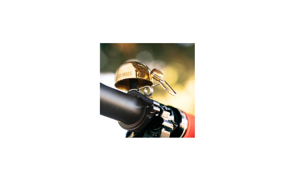 Lezyne Fahrradklingel Classic Brass mit Schelle