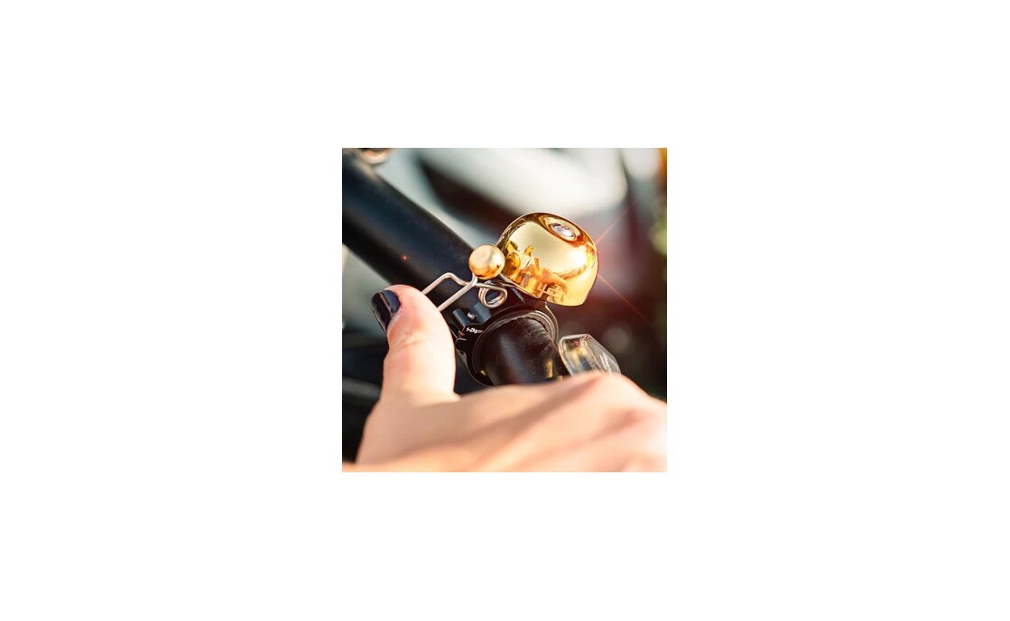 Lezyne Fahrradklingel Classic Brass mit Schelle