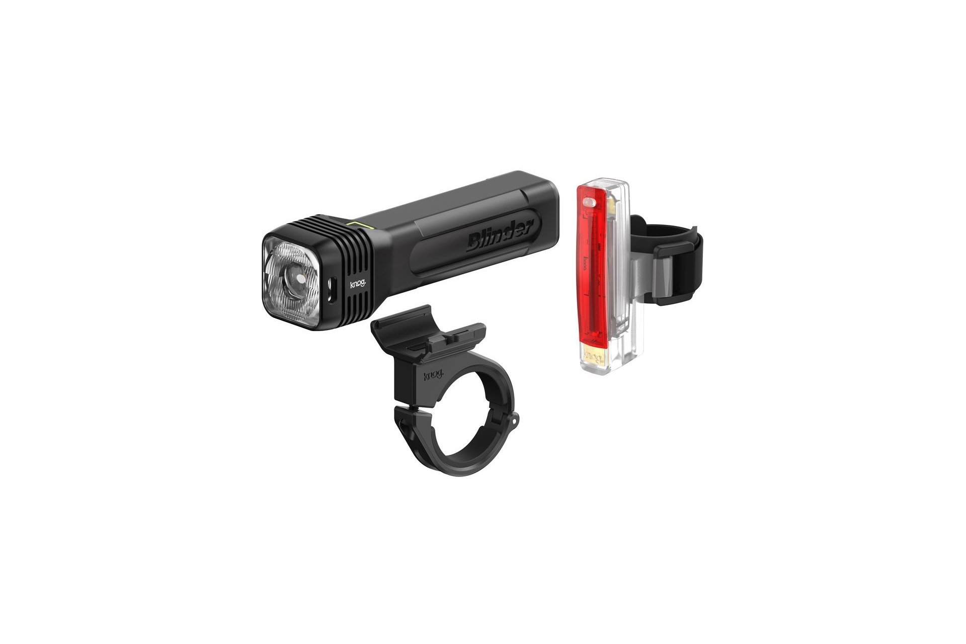 Knog Blinder 80 + Plus Twinpack Akku Beleuchtungsset StVZO