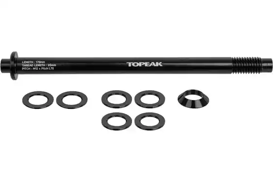 Gepäckträger-Zubehör - Topeak Steckachse für Zi:RAK Gepäckträger M12x1,75mm