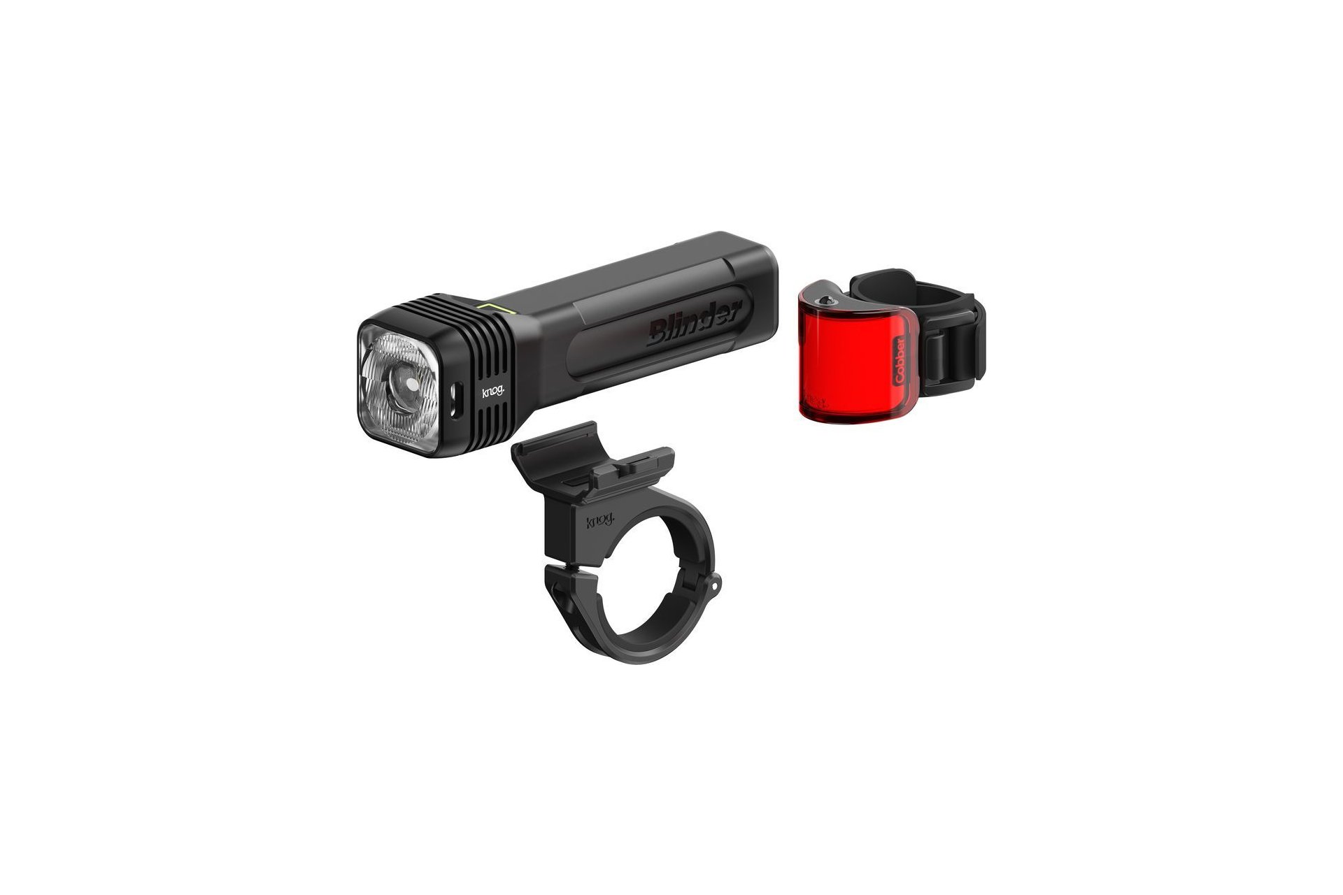 Knog Blinder 80 + Cobber Lil Twinpack Akku Beleuchtungsset StVZO
