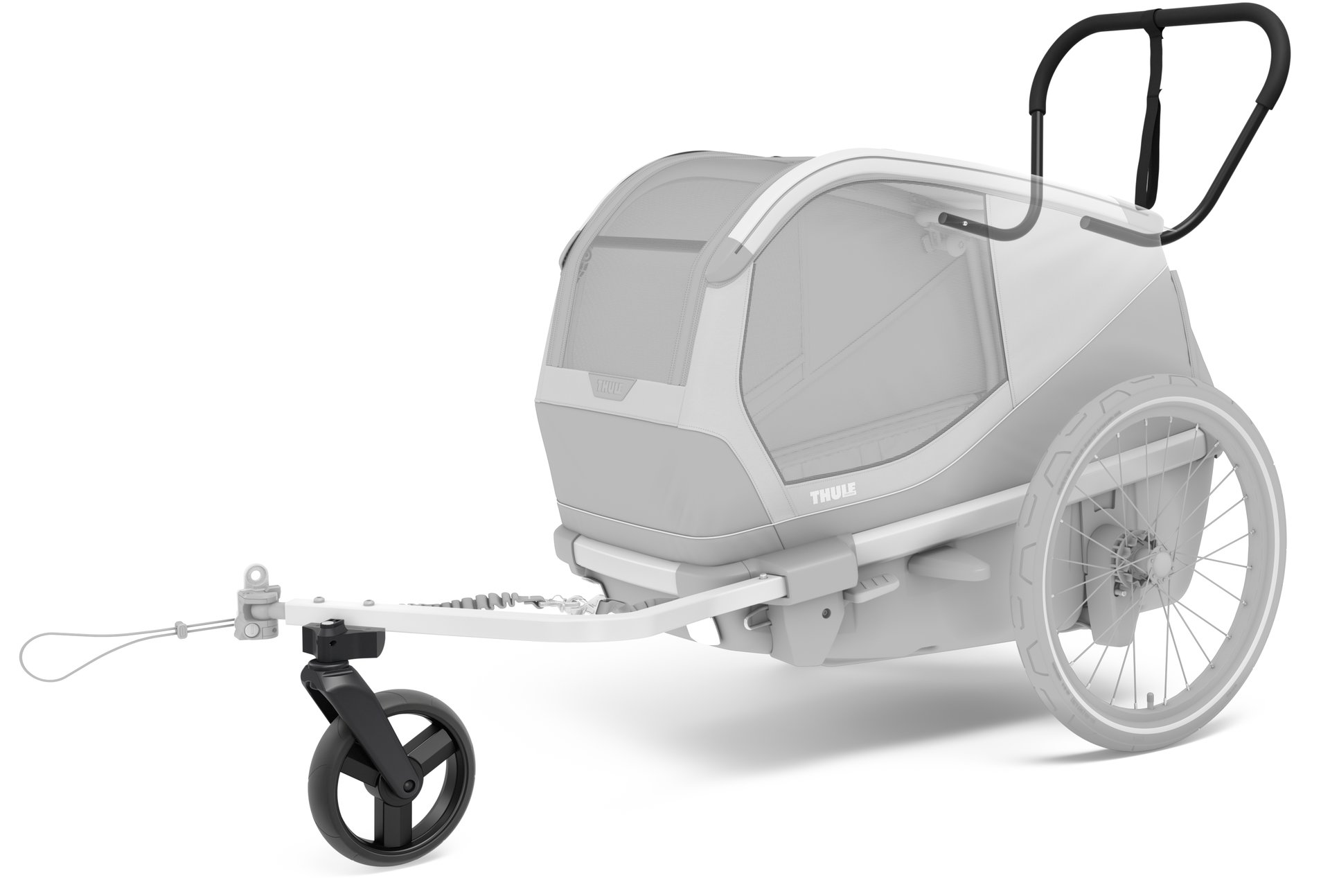 Thule Bexey Strolling Kit, Schiebebügel und Buggyrad