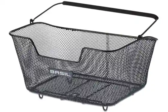 Fahrradtaschen & Körbe - Basil Hinterradkorb Base M Stahl, engmaschig